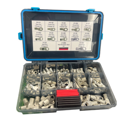 Battery Lug Variety Pack 120 Pieces & Heat Shrink