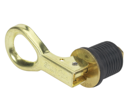 Drain Plug, Snap Tite 1" Brass