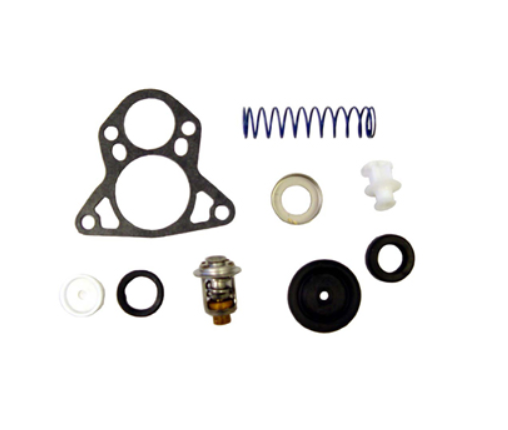 Thermostat Kit 143° Stainless Johnson/Evinrude 150-235hp V6 Crossflows 2 Per Engine