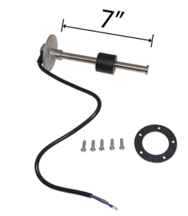 Reed Switch 7" Electric blue ground For 8" deep fuel Tank