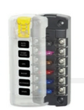 ST Blade Fuse Block 6 Gang Screw Terminal