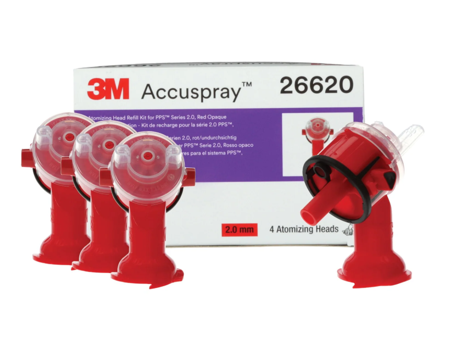 3M™ Accuspray™ Head Refill Pack for 3M™ PPS™ Series 2.0, Clear, 2.0 mm, 4 nozzles per pack